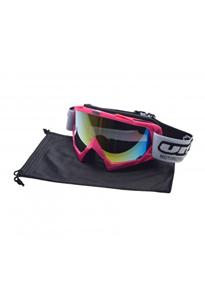 Unit Ochelari motocross/atv/enduro Unit, culoare rama roz, lentila fumurie cu...