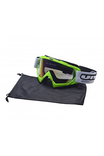 Unit Ochelari motocross/atv/enduro Unit, culoare rama verde, lentila fumurie ...