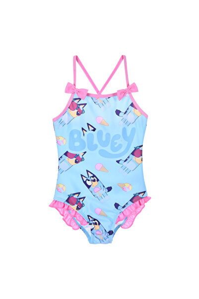 bluey Παιδικό ολόσωμο μαγιό κοριτσιών μπλε