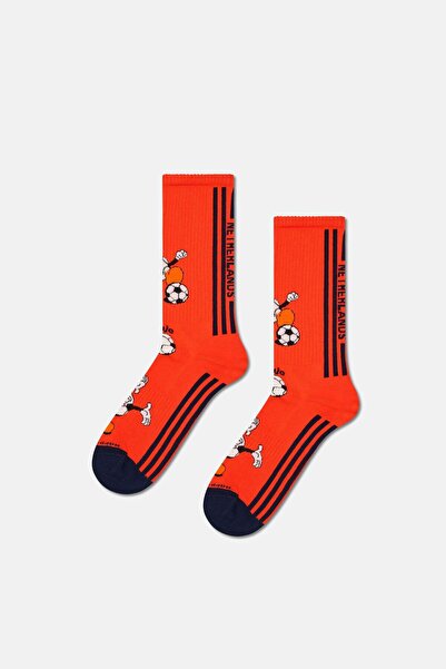 Happy Socks Men's Red World Cup Netherlands Themed Sneaker Socks