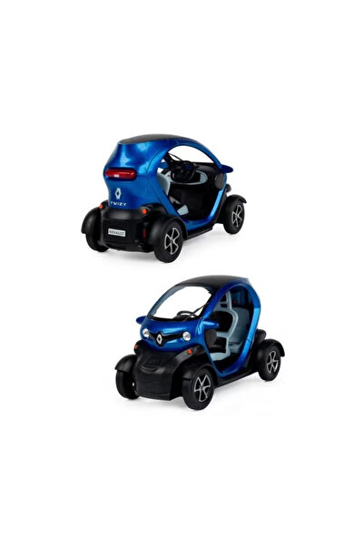 KinsFun سيارة لعبة معدنية مصبوبة بمقياس 1:18 من طراز رينو تويزي تعمل بالسحب ل...