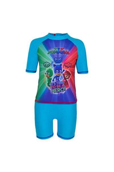 PJ Masks Μπλε μαγιό με κοντά μανίκια