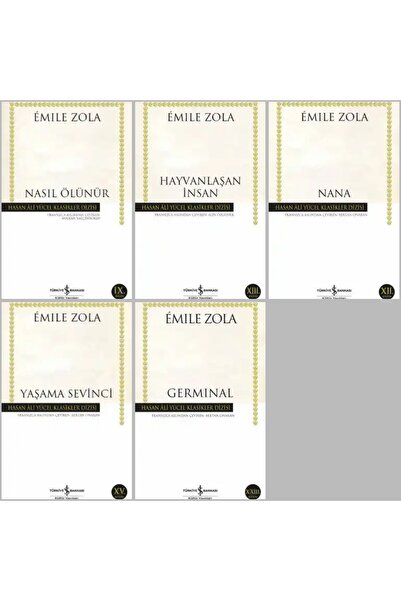 TÜRKİYE İŞ BANKASI KÜLTÜR YAYINLARI Emile Zola - Hayvanlaşan İnsan - Nana - G...