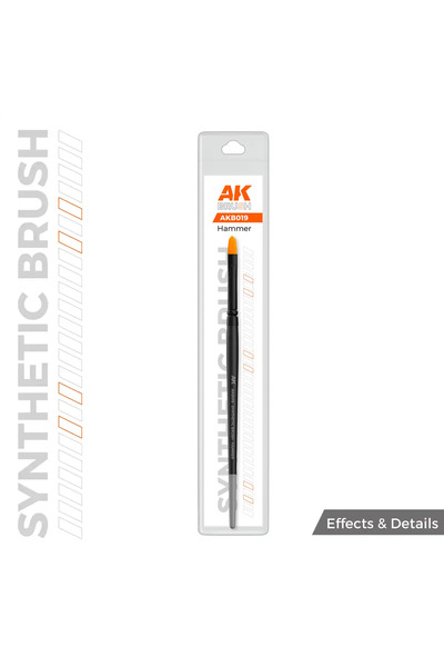 Ak İnteractive Akb019 Synthetic Mockup Painting Brush with a Mallet Tip