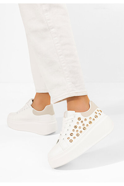 B T Shoes Αθλητικά παπούτσια με πλατφόρμα Anaya V5 λευκά