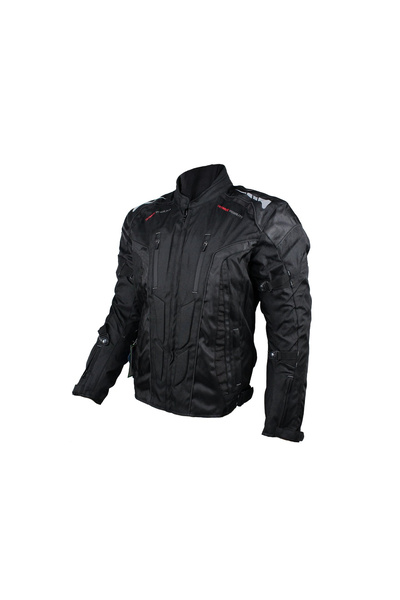 ROY Textile motorcycle jacket VIG-16501, black color, size 2XL