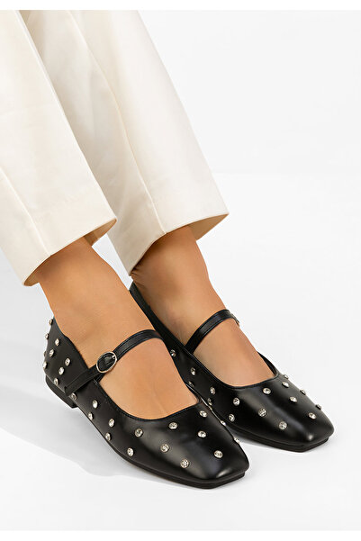 B T Shoes Μπαλαρίνεσ με λουράκι Anirra μαύρα