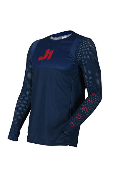 Just1 Tricou atv/cross J-Flex Dual, culoare albastru/rosu, marime 2XL