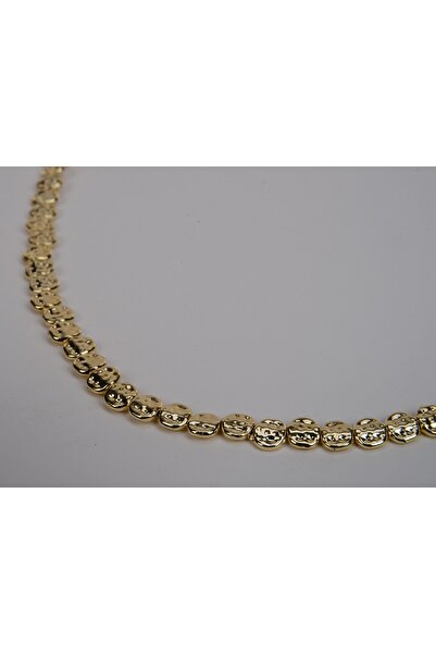 XUPING JEWELRY Kadın Dorika Ve Dövme Dokulu Pul Detaylı Gold Kolye