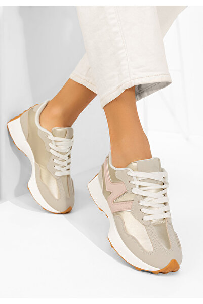 B T Shoes Γυναικεία αθλητικά παπούτσια Aminay μπεζ