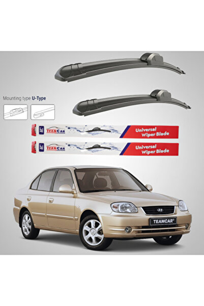 TEAMCAR Hyundai Accent (2003–2006) Flat Wipers | Front Set – TeamCar®