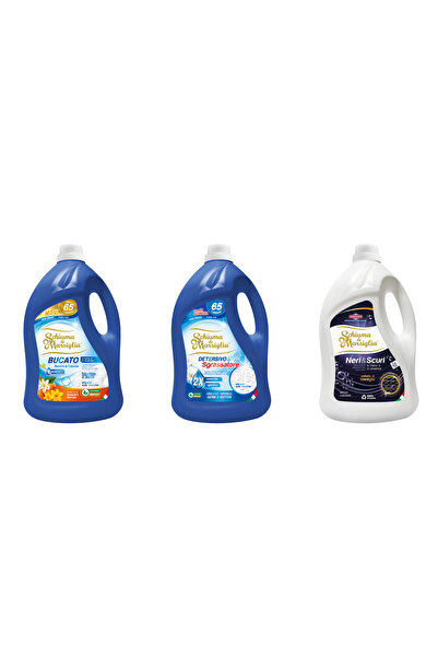 Schiuma di Marsiglia BUCATO detergent rufe 3 x 5L (15L), Orange + Degreaser +...