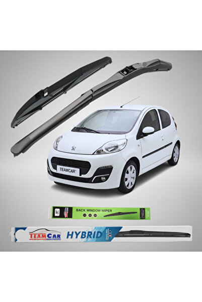 TEAMCAR Peugeot 107 5-door Facelift II (2012–2014) Wiper Blades | Full Set – ...