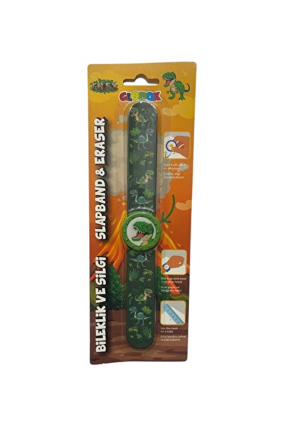 CLOBOX Brățară și radieră - cu tematică de dinozauri