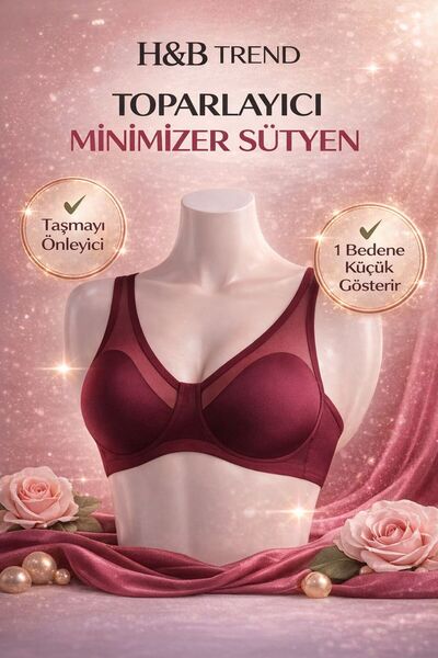 HB TREND Women's Skin Tone Minimizer - Gathering and Reducing Bra