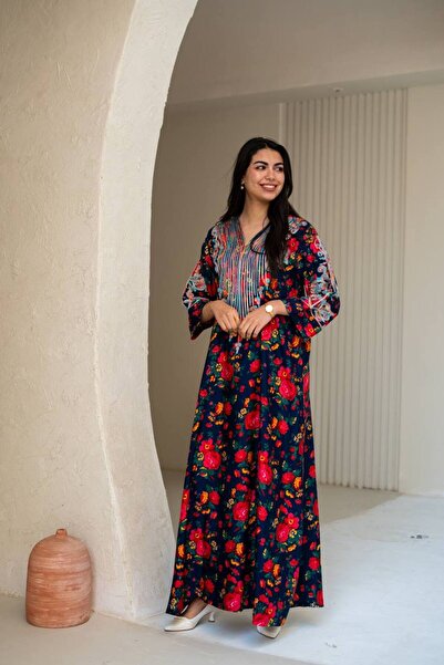 Graciana Shaliki Traditional Embroidered Robe with Elegant Design
