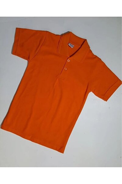 Şımarık TURUNCU KISAKOL UNISEX YAKALI ÇOCUK TSHIRT