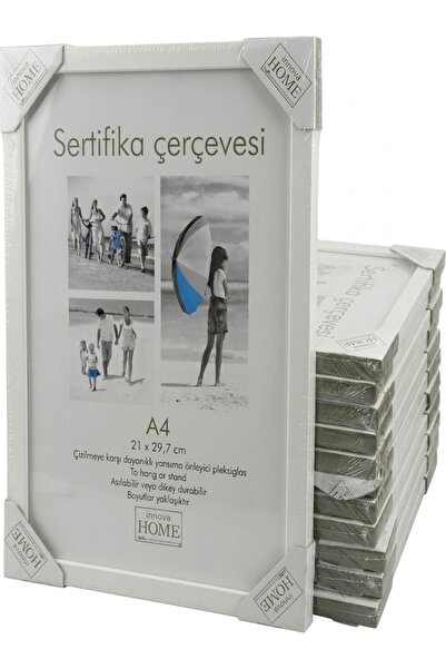 İzmir Sanat 12 Adet A4 Sertifika Diploma Çerçevesi