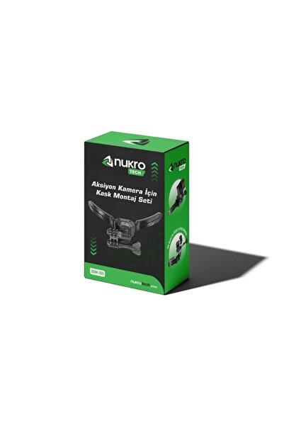 Nukrotech Motosiklet Kaskı İçin Aksiyon Kamera Alt Çene Bağlantı Aparatı Seti