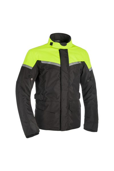 Oxford Spartan waterproof textile jacket, long version, black/fluo color, size M