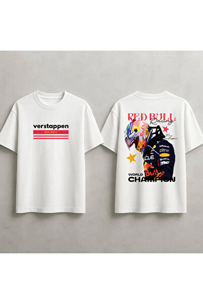 STİL-X Μπλουζάκι Max Verstappen με στάμπα, Unisex, 100% βαμβακερό, Oversize