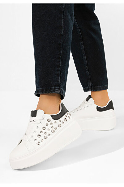 B T Shoes Αθλητικά παπούτσια με πλατφόρμα Anaya V3 λευκά