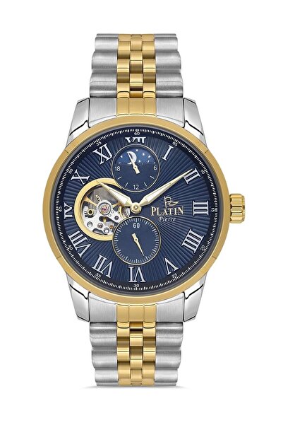 Platin Pierre Sa-Pl-1164Ga-D3 Steel Cord Functions Active Automatic Men's Wri...