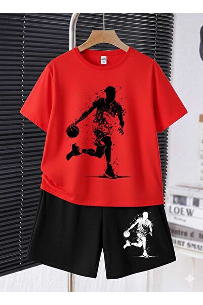 Nice Clothes ΚΑΛΟΚΑΙΡΙΝΟ ΠΑΙΔΙΚΟ ΣΕΤ ΜΠΛΟΥΖΑΚΙ-ΣΟΡΤΣ ΟΥΝΙΣΕΞ (ΜΑΥΡΟ ΜΕ ΣΤΑΜΠΑ)