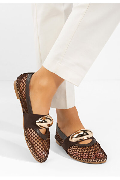 B T Shoes Γυναικεία μπαλαρίνεσ Fabiama καφε