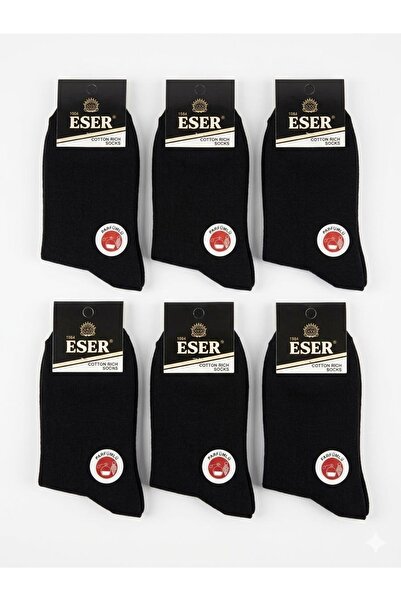 Eser Çorap Eser Unisex Cotton Socks – Pack of 6 (One Size)