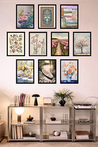 UNT 10-Frame Look Kitchen |   Modern |   Retro Wall Poster Painting Set – 15X...