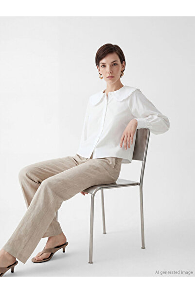 LC Waikiki Rmz Gi̇yi̇m Farkiyla Bebe Roba Collar Women's Shirt