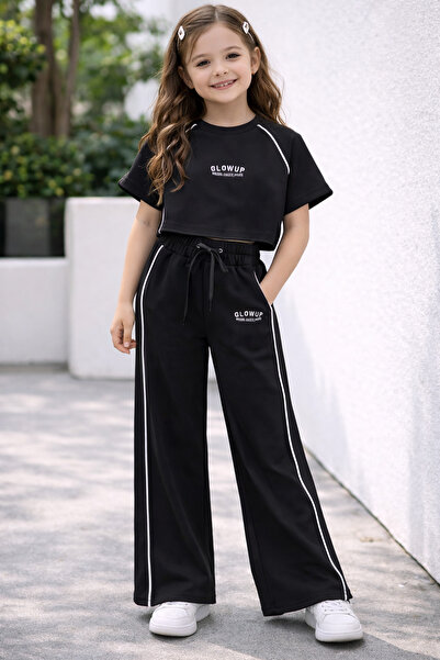 SANTRALBEBE Κοριτσίστικο Σετ Φόρμας με Ρίγες από Μαλακό Ύφασμα