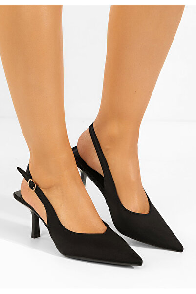 B T Shoes Γόβες slingback Carisima μαύρες