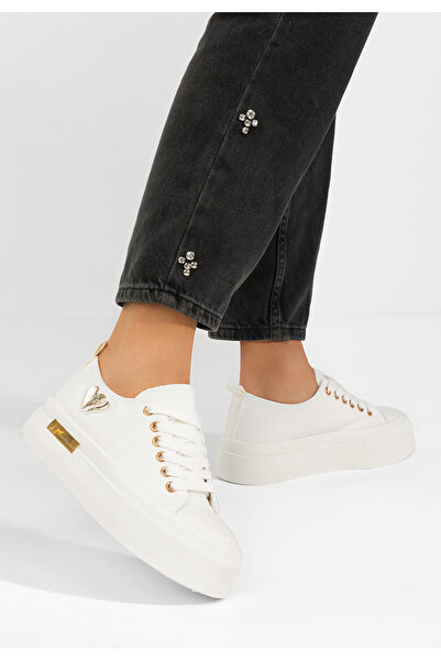 B T Shoes Αθλητικά παπούτσια με πλατφόρμα Inimia λευκά