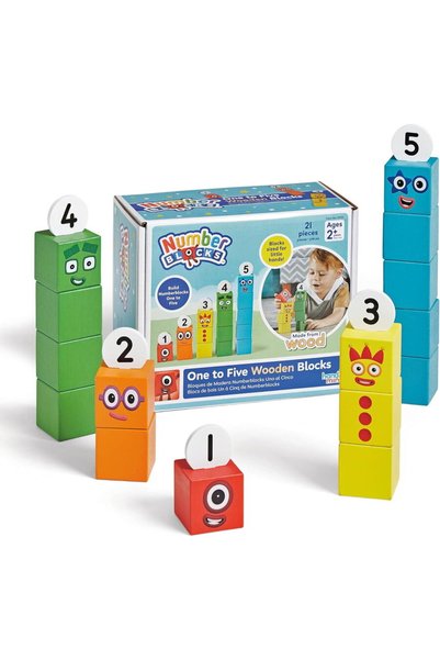 Hand2Mind Numberblocks Wooden Cubes - From 1 to 5