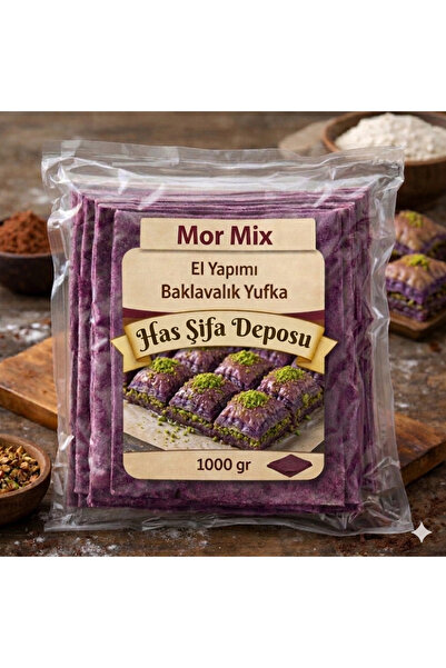 Has Şifa Deposu MorMix El Yapımı Mor Baklavalık Yufka 1 Kg