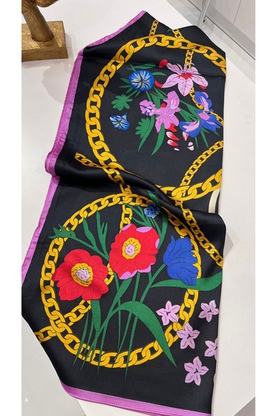 EB SCARF Italian Silk Shawl |   Natural Bright and Stylish Appearance