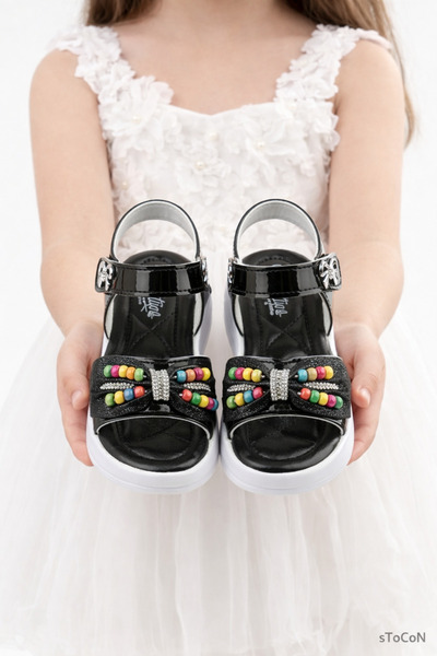 STOCON Children's Sandals, Baby Sandals, Wedding Shoes, Non-Slip Summer Styli...