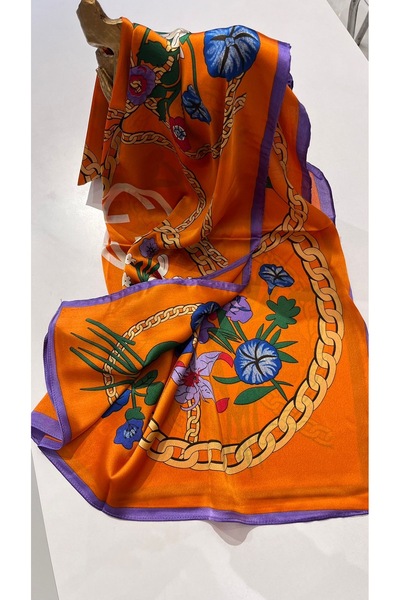 EB SCARF Şal de mătase italiană |   Aspect natural, strălucitor și elegant