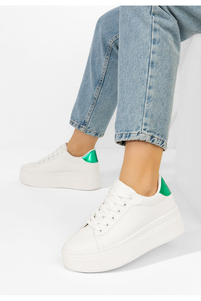 B T Shoes Αθλητικά παπούτσια με πλατφόρμα Albea V3 λευκά