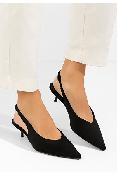 B T Shoes Γόβες slingback Amadeea μαύρες