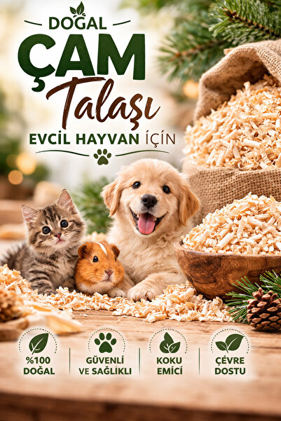 Sarıoğlu Doğal Çam Talaşı Evcil Hayvanlar İçin Kaba Talaş (1kg)