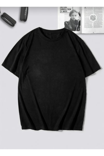 YK WEAR Oversize Women's / Girls' T-Shirt Black – Trend Girl Printed, Comfortable & Stylish Combination
