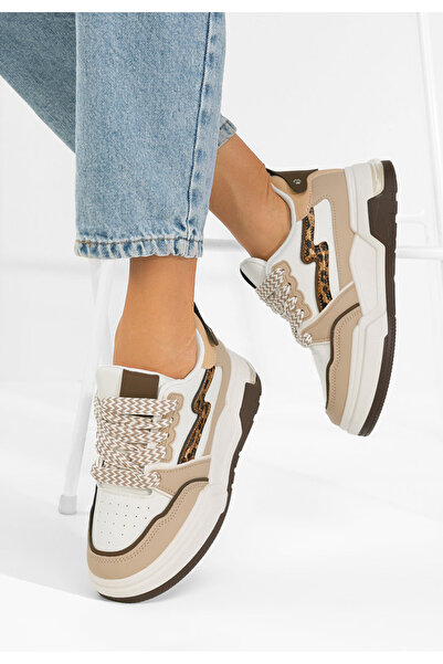 B T Shoes Σνίκερς με πλατφόρμα Atanasia V2 μπεζ