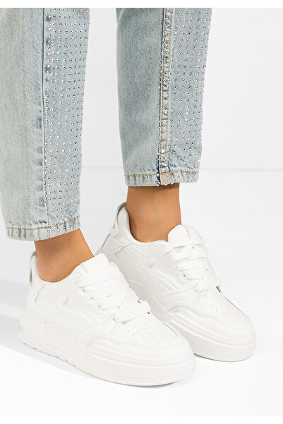 B T Shoes Sneakers cu platformă Atanasia albi