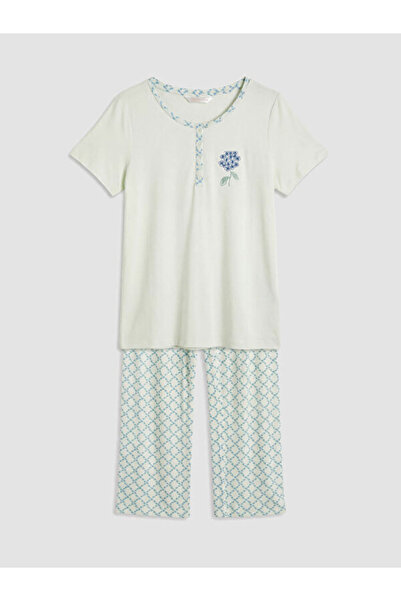 LC Waikiki Rmz Gi̇yi̇m Farkiyla Floral Women's Pajama Set