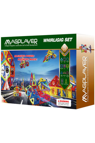 Magplayer Joc de constructie magnetic - 112 piese