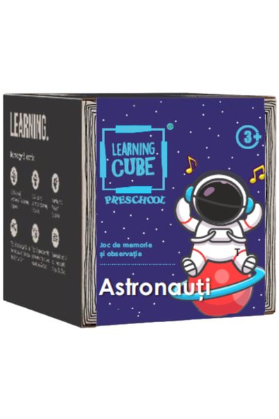 K-TOYZ Learning Cube® Attention Game - Astronauts, 64 cards, 1 erasable marke...