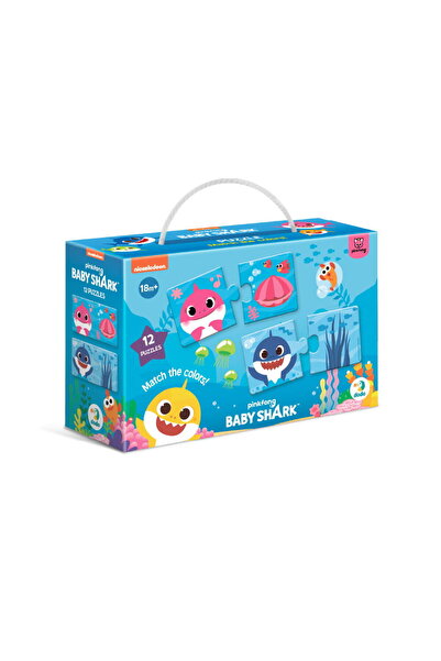 Dodo Puzzle - Potriveste Culorile Cu Baby Shark (24 Piese)